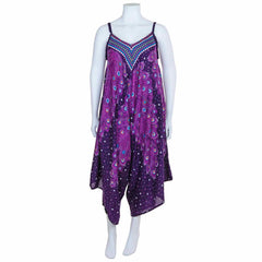 Cami Harem Peacock Feather Jumpsuit-Siesta Crafts