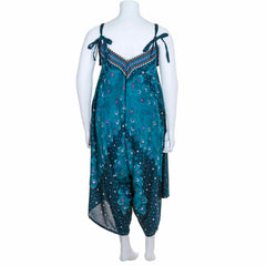 Cami Harem Peacock Feather Jumpsuit-Siesta Crafts