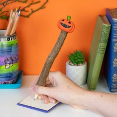 Pumpkin Sawdust Pencil-Siesta Crafts