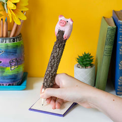 Pig Sawdust Pencil-Siesta Crafts
