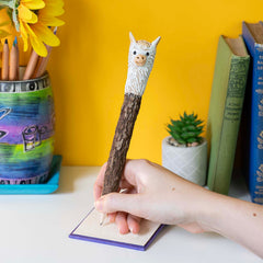 Llama Sawdust Pencil-Siesta Crafts