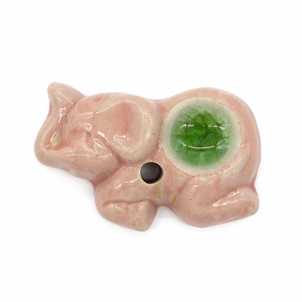 Miniature Crystal Glaze Incense Holder - Elephant-Siesta Crafts