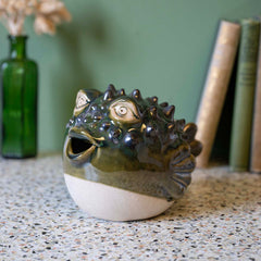 Not Really a Hugger - Ceramic Pufferfish