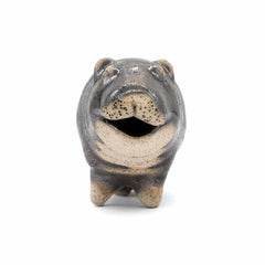 Ceramic Pygmy Hippo Figurine - Small-Siesta Crafts