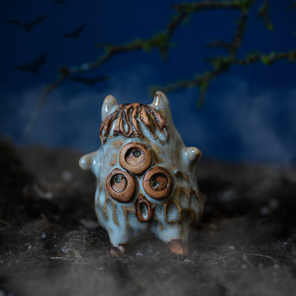Ceramic Mini Monster - Three Eyes