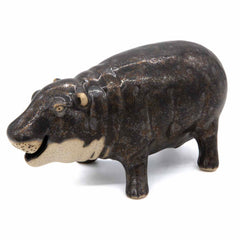 Ceramic Pygmy Hippo Figurine - Large-Siesta Crafts