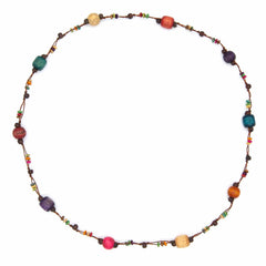 Wooden Bead and String Necklace-Siesta Crafts