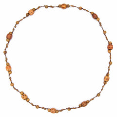 Wooden Bead and String Necklace-Siesta Crafts