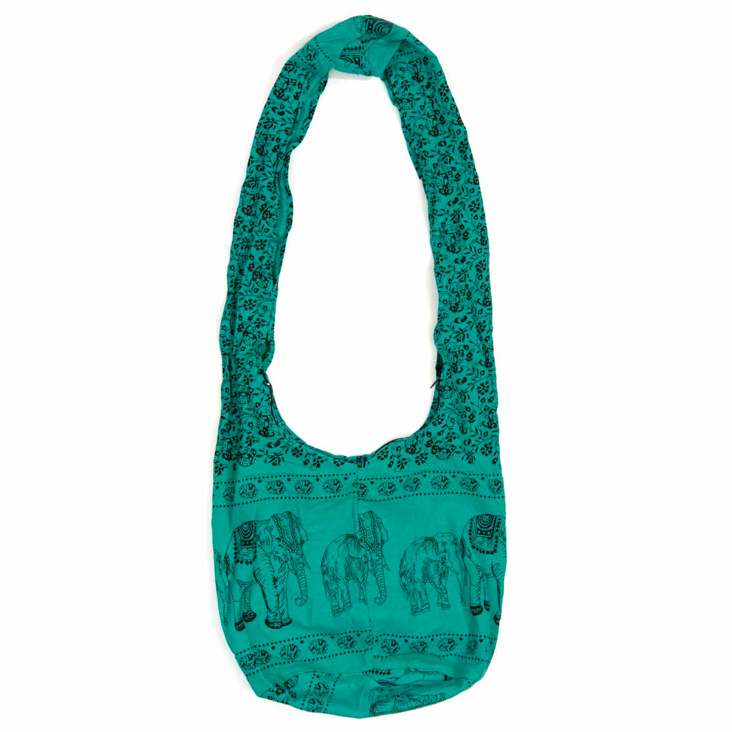 Elephant Print Shoulder Bag-Siesta Crafts
