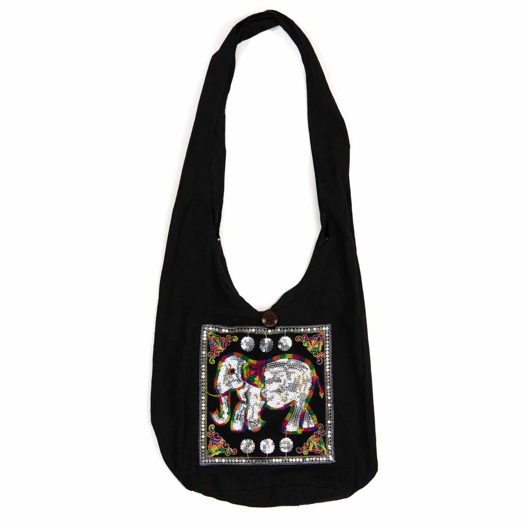 Sequin Elephant Shoulder Bag-Siesta Crafts