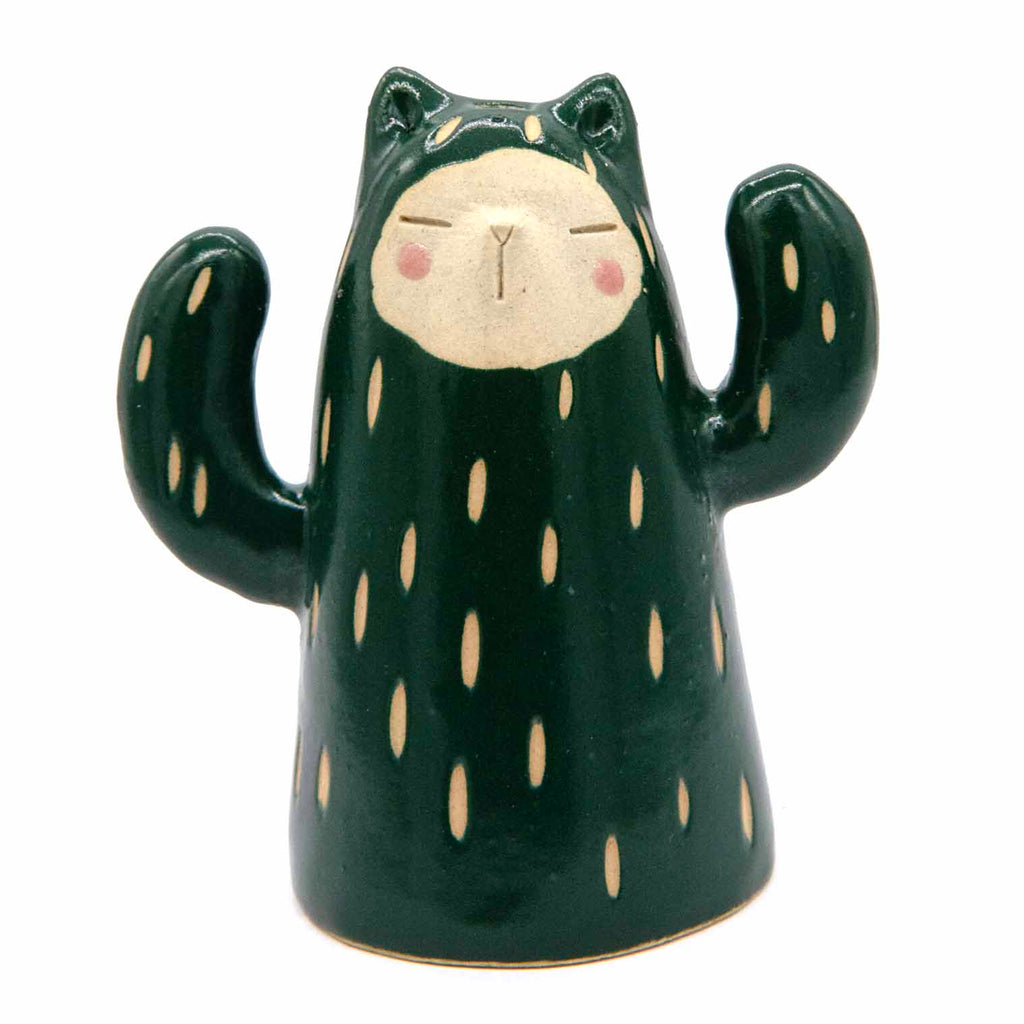 Cat Cacti Ceramic Figurine-Siesta Crafts