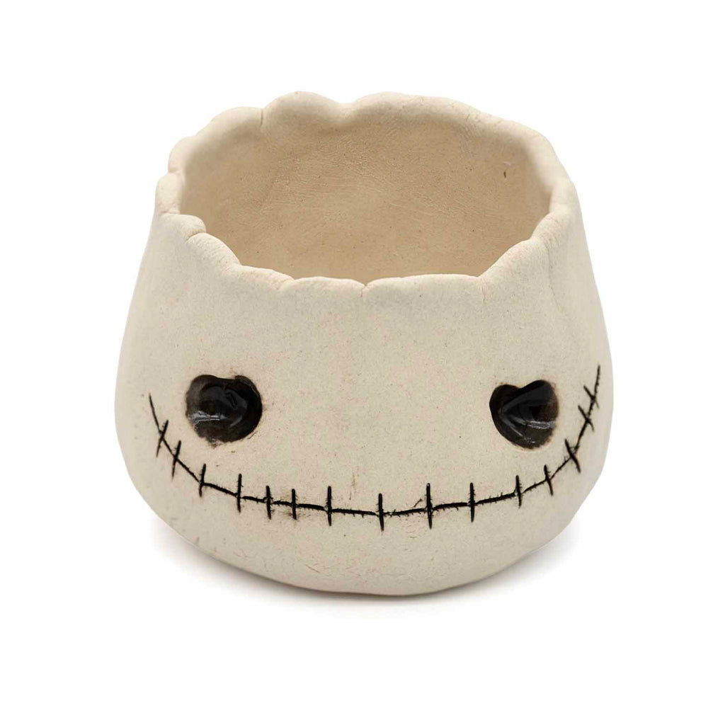 Stitch Mouth Skull Pinch Pot-Siesta Crafts