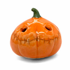 Jack-o'-Lantern Pumpkin Ceramic Figurine-Siesta Crafts