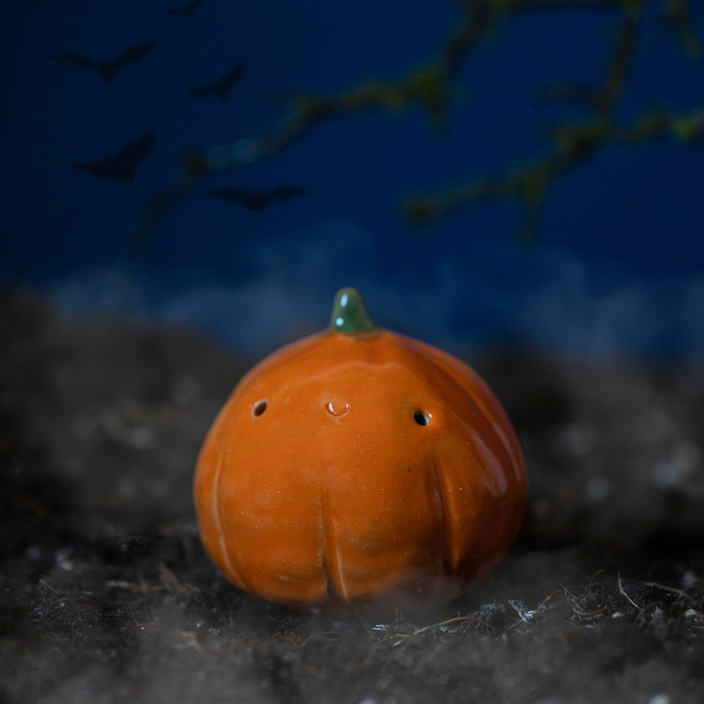 Cute Pumpkin Ceramic Figurine