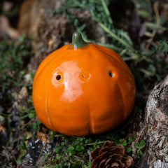 Cute Pumpkin Ceramic Figurine