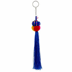 Hill Tribe Colourful Tassel Keyring-Siesta Crafts