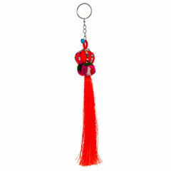 Hill Tribe Colourful Tassel Keyring-Siesta Crafts