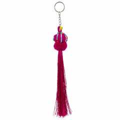Hill Tribe Colourful Tassel Keyring-Siesta Crafts