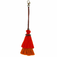 Hill Tribe Autumnal Tassel Bag Charm-Siesta Crafts
