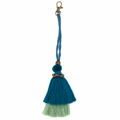 Hill Tribe Autumnal Tassel Bag Charm-Siesta Crafts