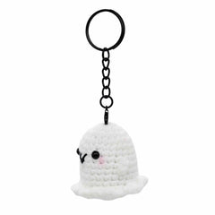 Mini Ghostie Crochet Keyring-Siesta Crafts