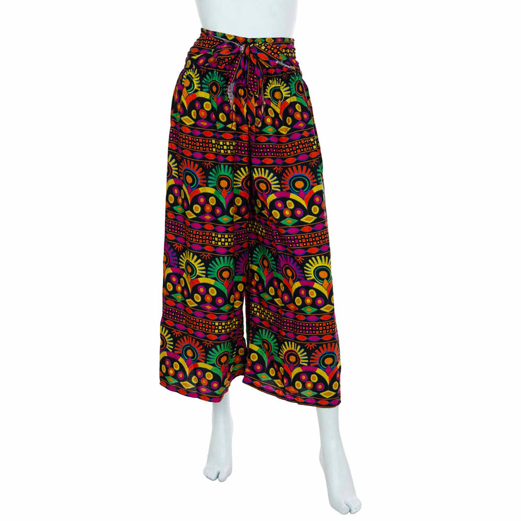 Kaleidoscope Wide Leg Trousers-Siesta Crafts
