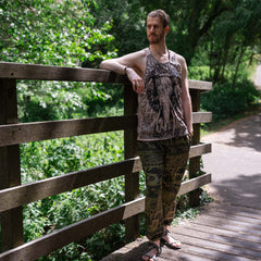 Autumnal Elephant Print Trousers