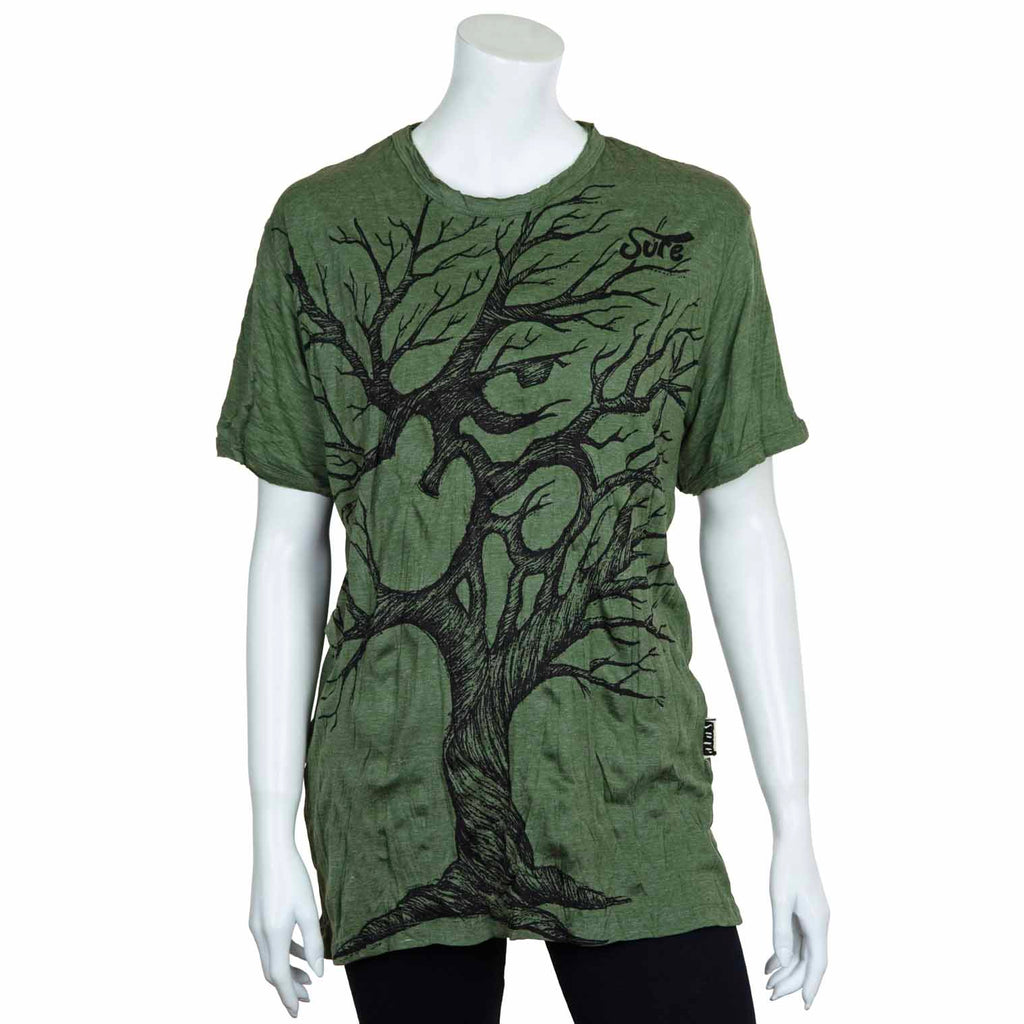 Sure Design T-Shirts - Om Tree T-Shirt