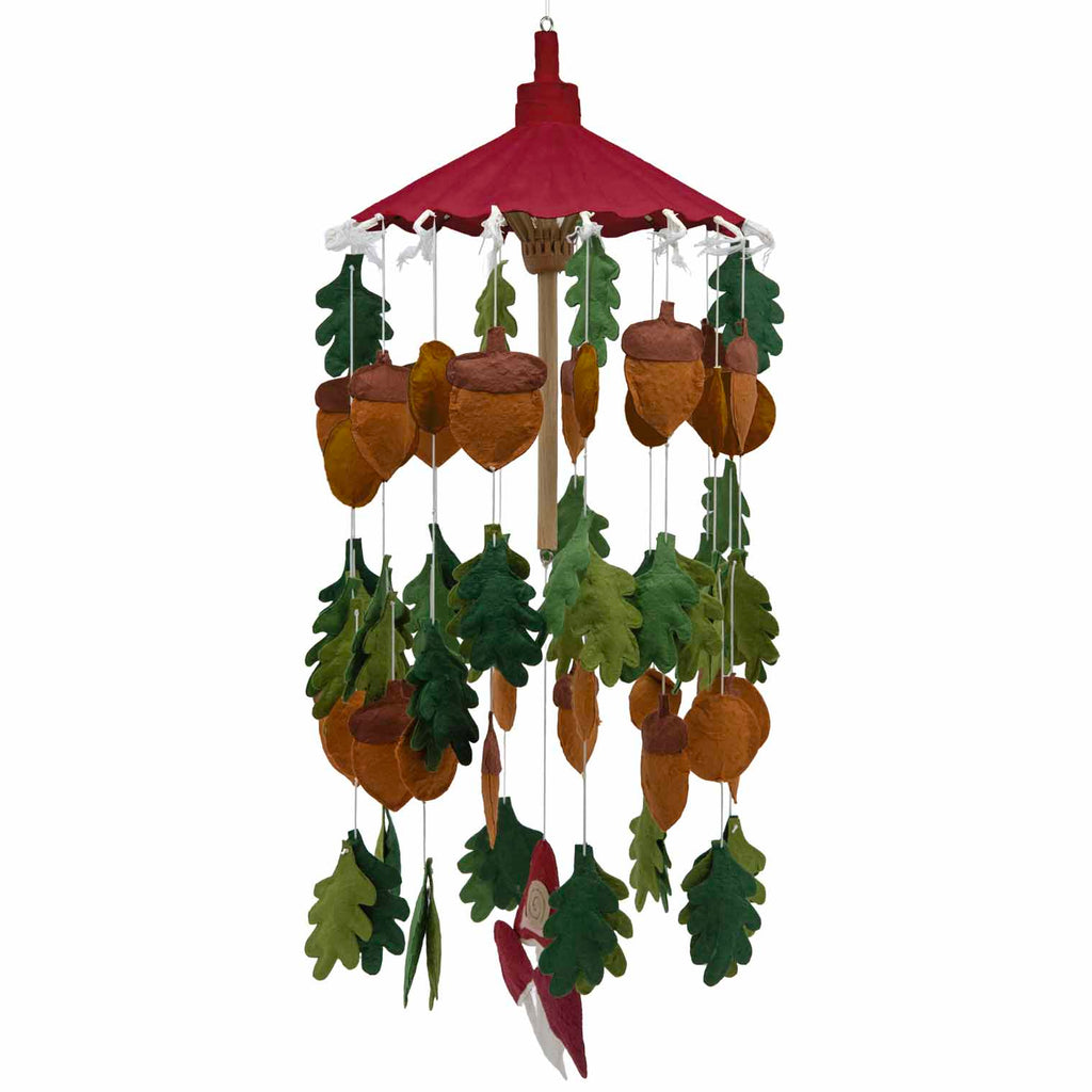 Woodland Mushroom Saa Paper Mobile-Siesta Crafts