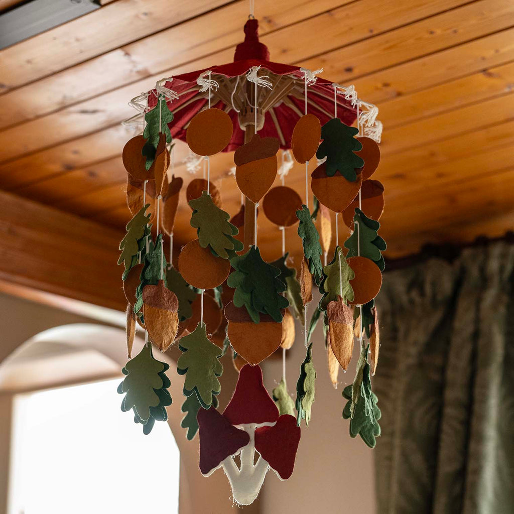 Woodland Mushroom Saa Paper Mobile