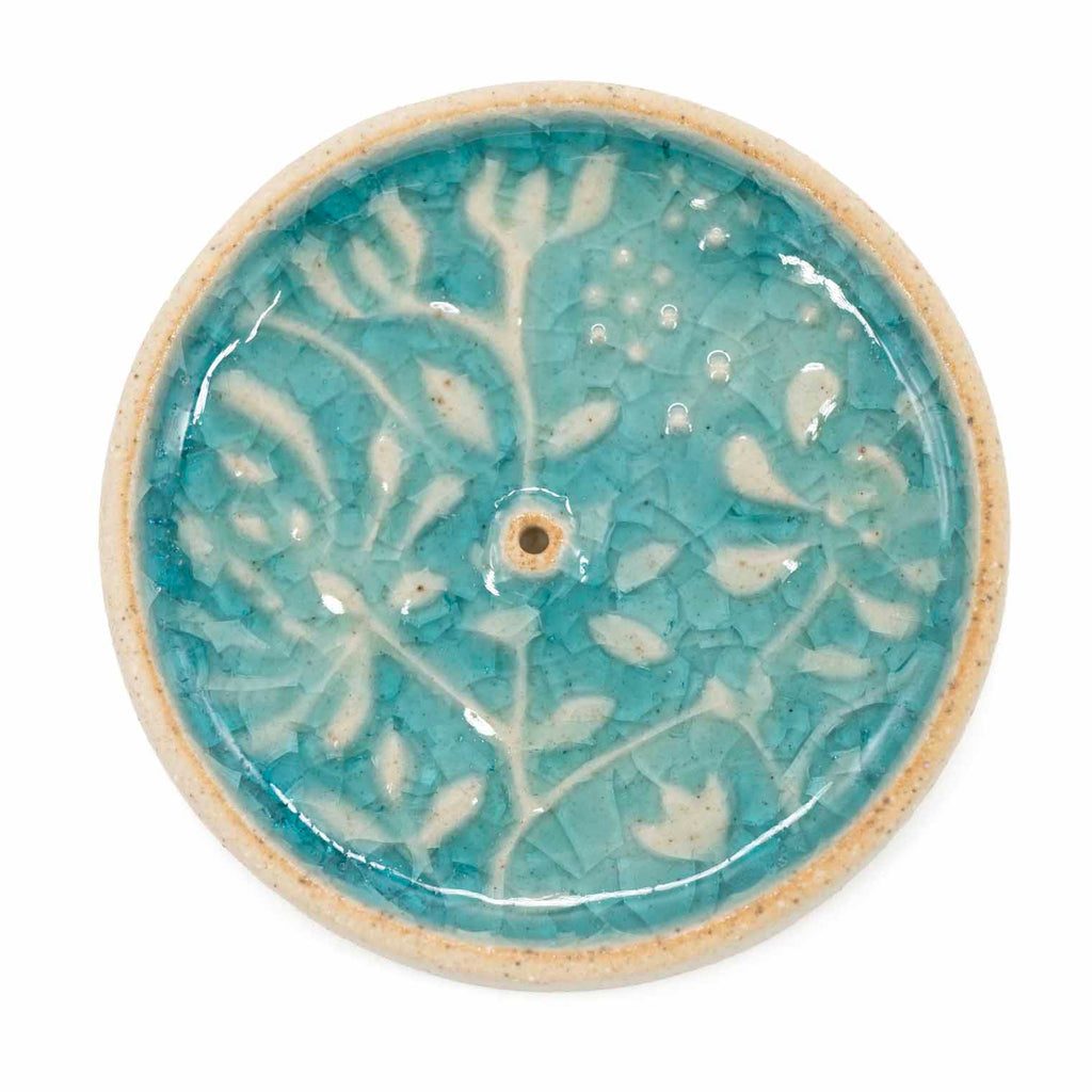 Flora Crystal Glaze Incense Holder