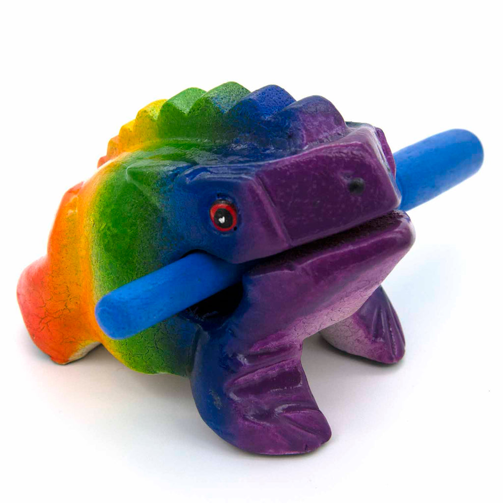 Rainbow Croaking Frog Guiro-Siesta Crafts