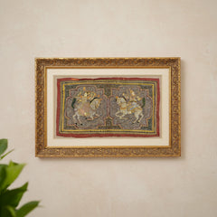 Vintage Kalaga Tapestry No.7 - Warriors on Horseback-Siesta Crafts