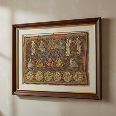 Vintage Kalaga Tapestry No.10 - Ceremonial Palace Scene-Siesta Crafts