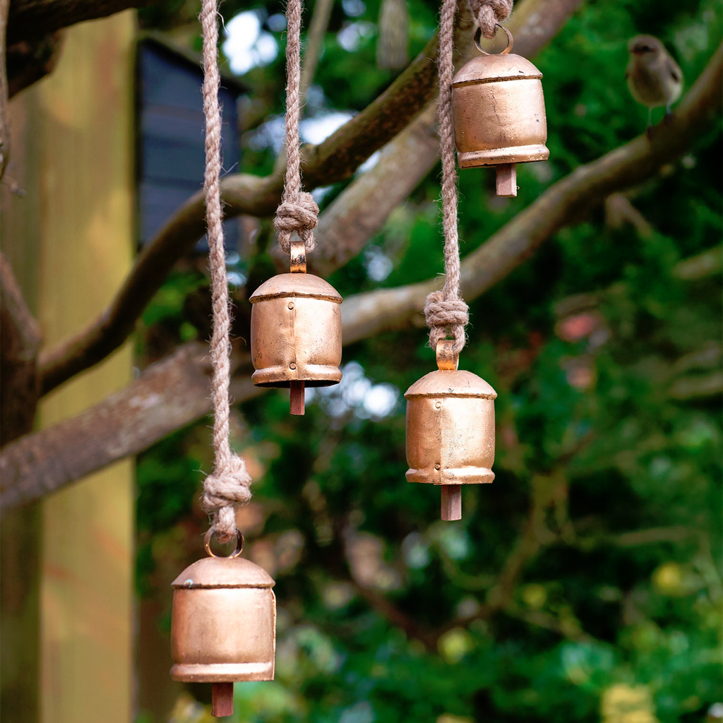 Four Large Bells on Rope-Siesta Crafts