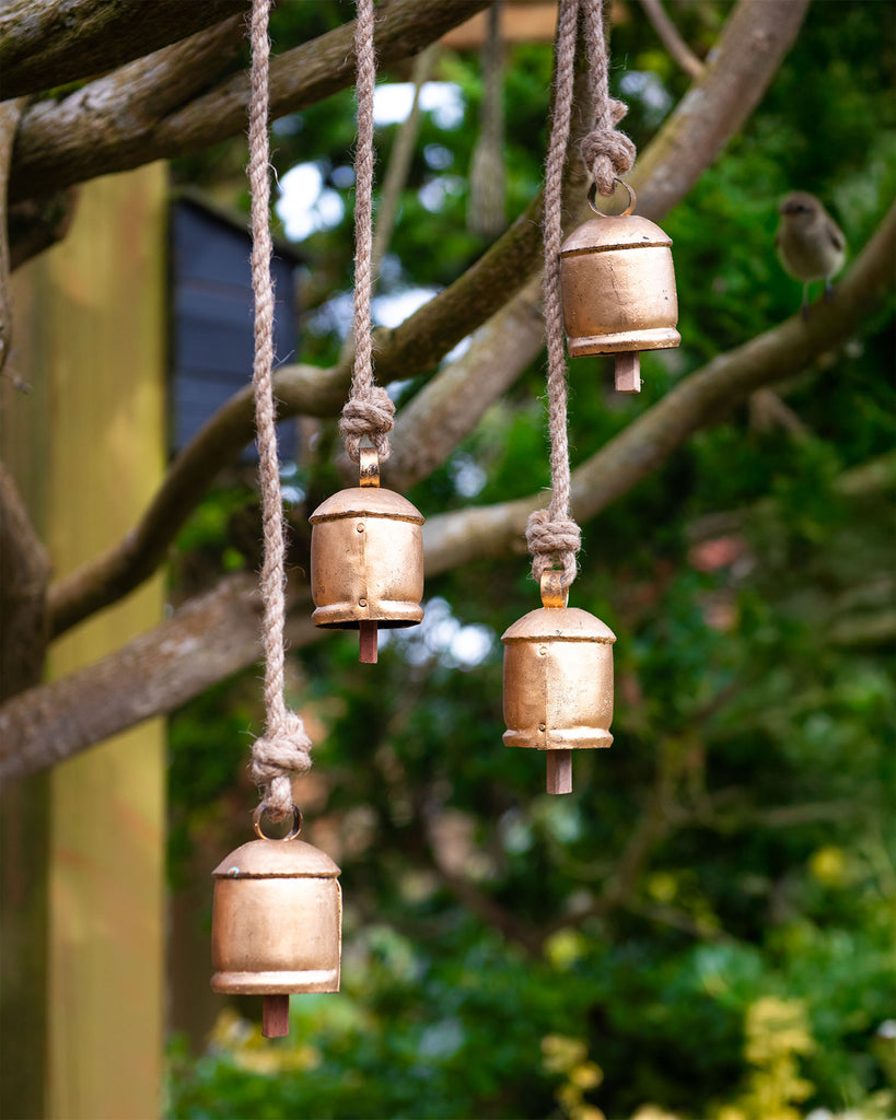 4 Large Bells on Rope-Siesta Crafts