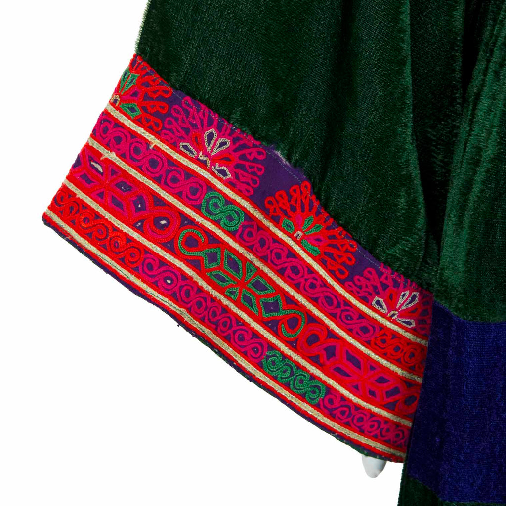 Vintage Afghan Velvet Dress - Zahra-Siesta Crafts