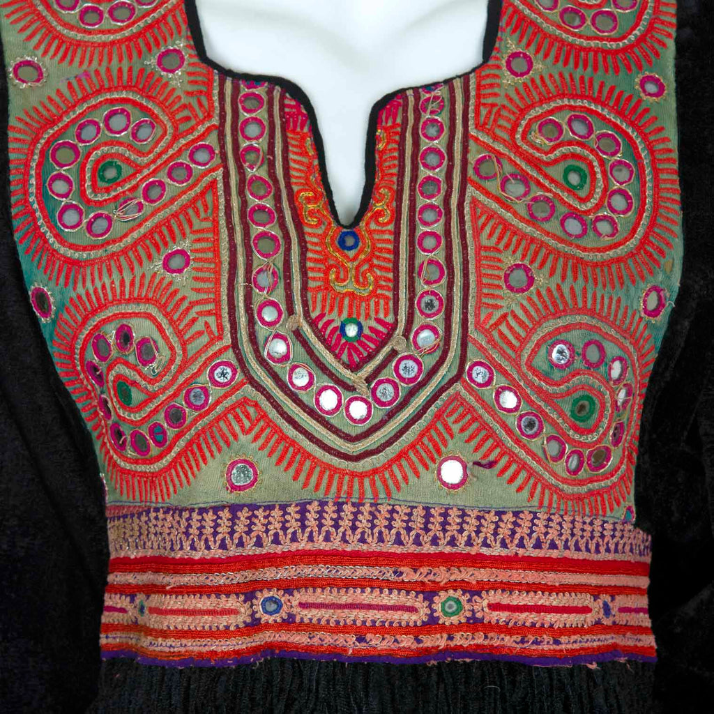 Vintage Afghan Velvet Dress - Robyn-Siesta Crafts