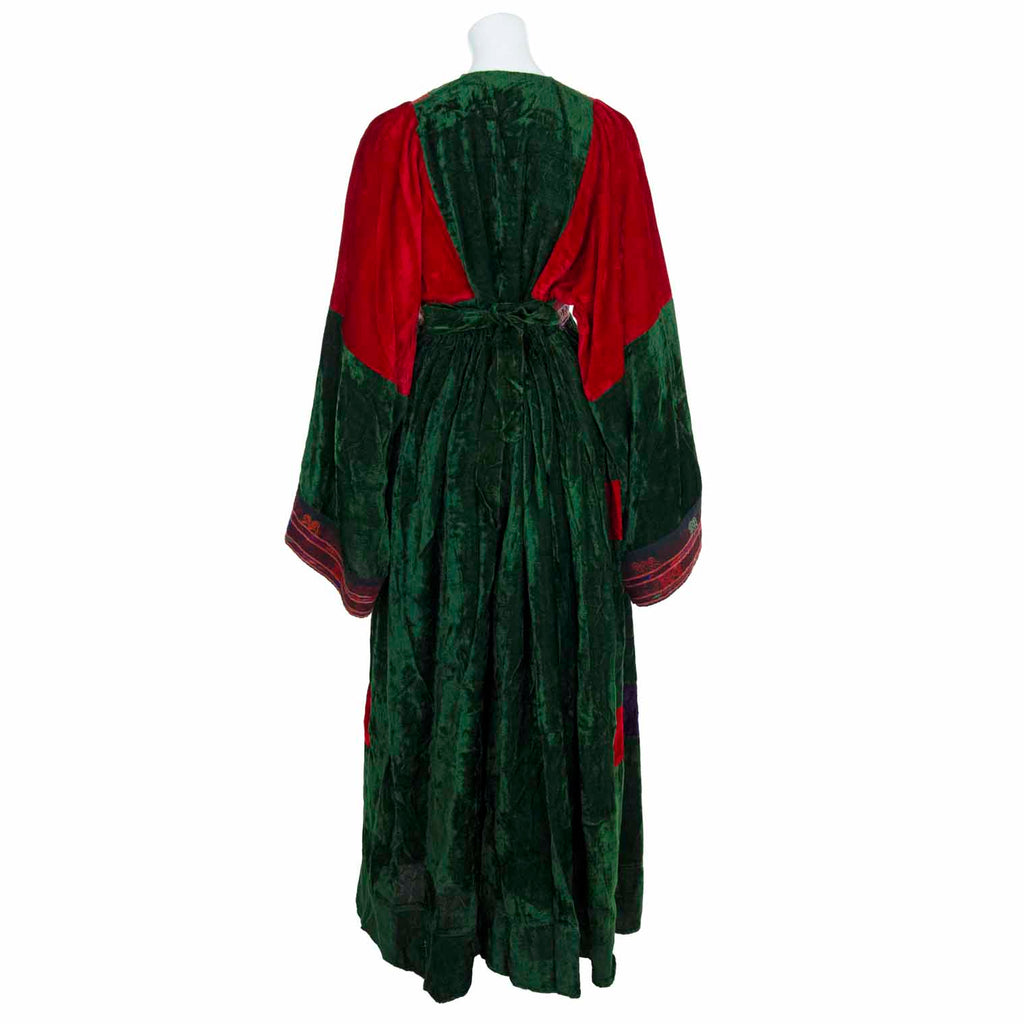 Vintage Afghan Velvet Dress - Ivy-Siesta Crafts
