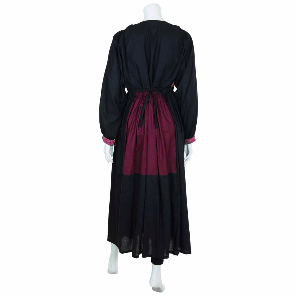 Vintage Afghan Cotton Dress - June (14, L)-Siesta Crafts