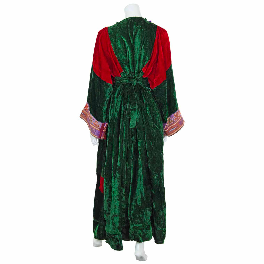 Vintage Afghan Velvet Dress - Misty (16/18, L/XL)-Siesta Crafts