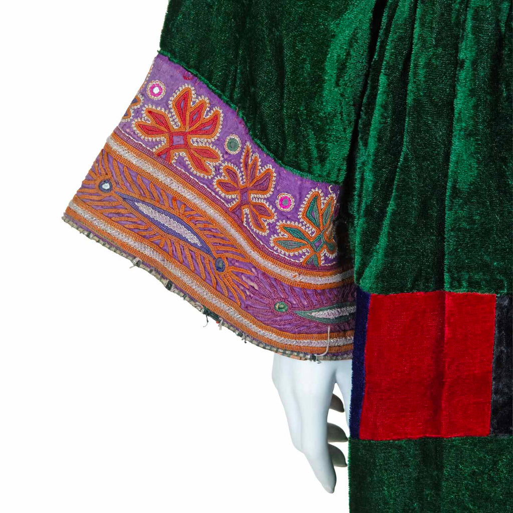 Vintage Afghan Velvet Dress - Misty (16/18, L/XL)-Siesta Crafts