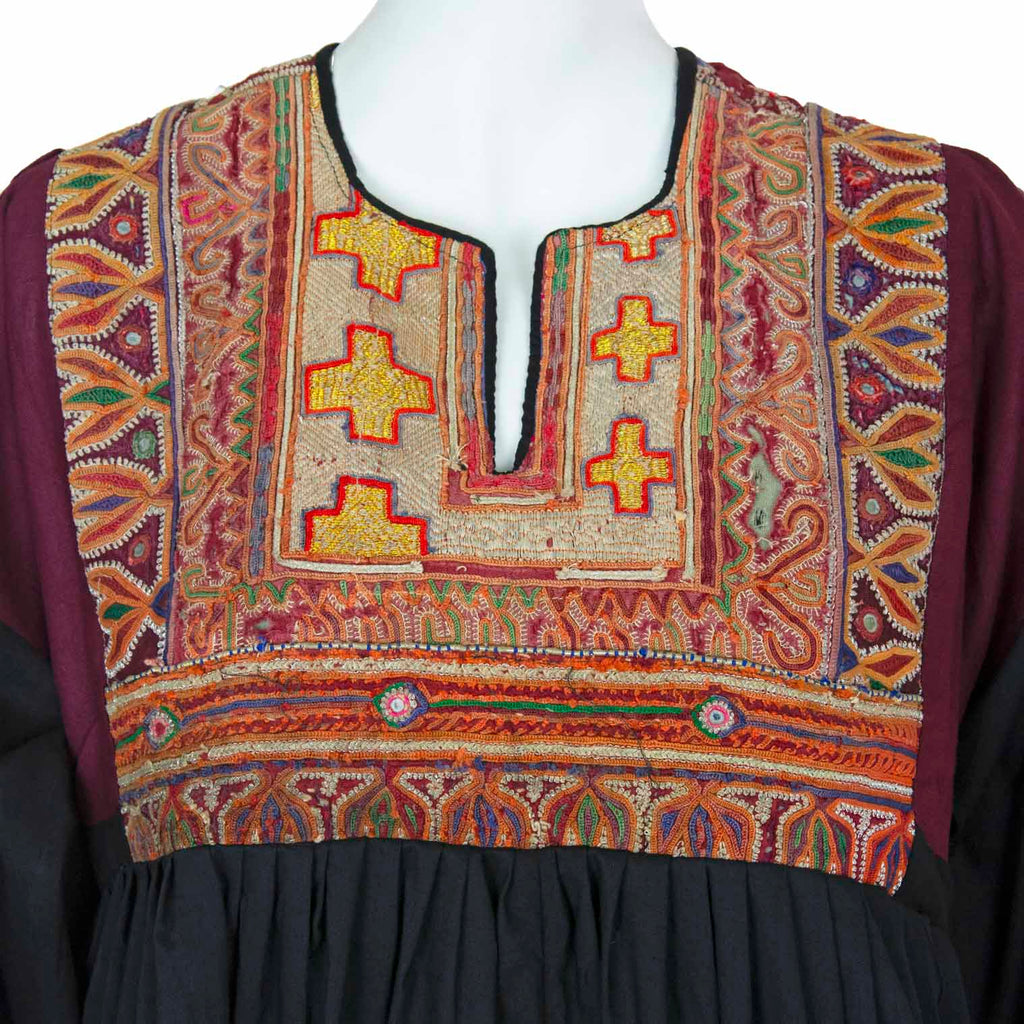 Vintage Afghan Cotton Dress - Sienna-Siesta Crafts