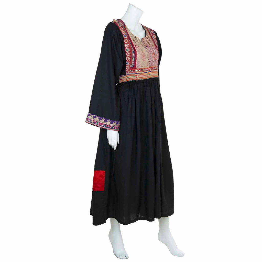 Vintage Afghan Cotton Dress - Dolly-Siesta Crafts