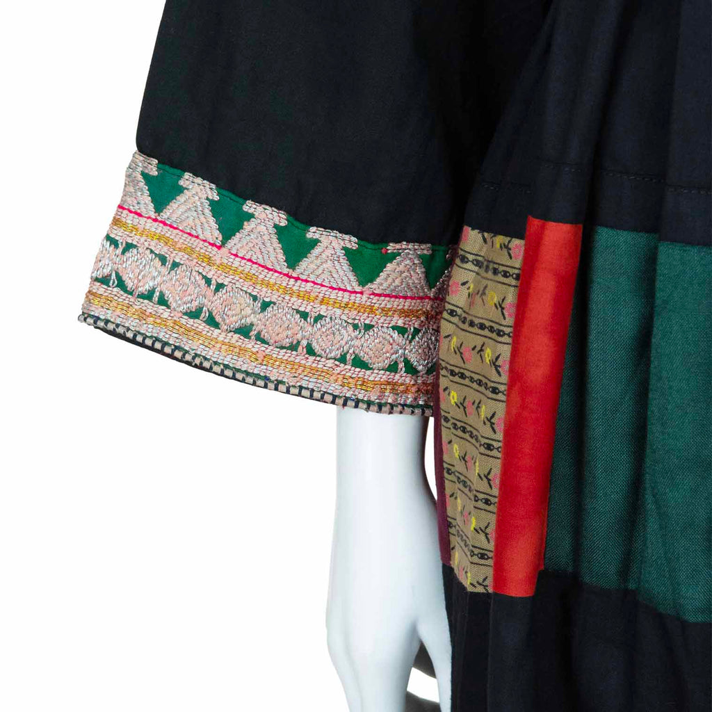 Vintage Afghan Cotton Dress - Larmina (12, M)-Siesta Crafts
