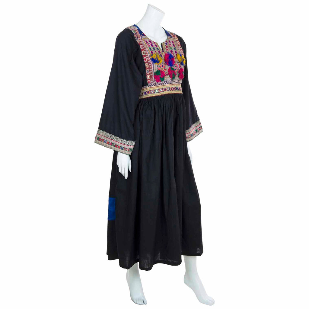 Vintage Afghan Cotton Dress - Rain-Siesta Crafts