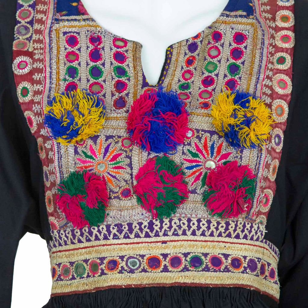 Vintage Afghan Cotton Dress - Rain-Siesta Crafts