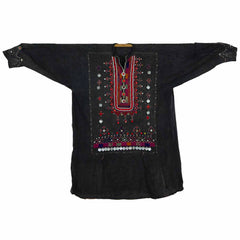 Vintage Afghan Cotton Tunic - Anahita