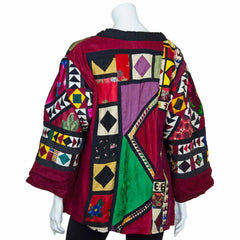 Vintage Indian Patchwork Jacket - Zowie (10/12, S)-Siesta Crafts