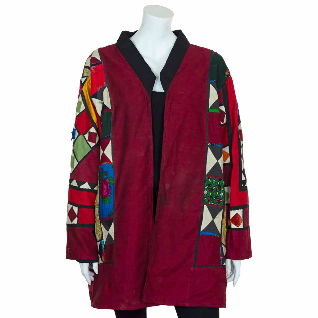 Vintage Indian Patchwork Jacket - River-Siesta Crafts